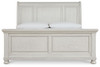 Robbinsdale Antique White Queen Sleigh Bed