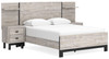 Vessalli Gray Queen Panel Bed With Extensions