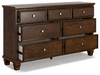 Danabrin Brown Dresser