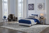 Tannally Beige Twin Uph Platform Bed