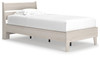 Socalle Natural Twin Panel Platform Bed