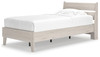 Socalle Natural Twin Panel Platform Bed