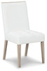 Wendora Bisque / White Dining Uph Side Chair