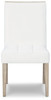 Wendora Bisque / White Dining Uph Side Chair