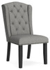 Jeanette Gray Dining Uph Side Chair