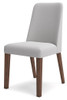 Lyncott Light Gray / Brown Dining Uph Side Chair