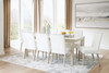 Wendora Bisque / White 9 Pc. Dining Room Table, 8 Side Chairs