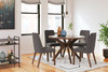 Lyncott Charcoal / Brown 5 Pc. Dining Room Table, 4 Side Chairs