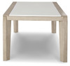 Wendora Bisque / White Rectangular Dining Room Table