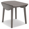Shullden Gray Round Drm Drop Leaf Table