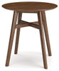 Lyncott Brown Round Drm Counter Table