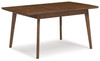 Lyncott Brown Rect Drm Butterfly Ext Table