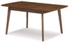 Lyncott Brown Rect Drm Butterfly Ext Table
