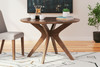 Lyncott Brown Round Dining Room Table