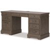 Janismore Weathered Gray Credenza With Eight Drawers