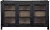 Lenston Black / Gray Accent Cabinet With 3 Doors