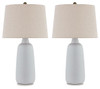 Avianic White Ceramic Table Lamp (Set of 2)