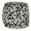 Albermarle Gray / Brown Pouf