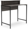 Freedan Grayish Brown Home Office Desk Top-Shelf