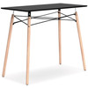 Jaspeni Black / Natural Home Office Desk