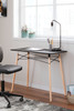 Jaspeni Black / Natural Home Office Desk