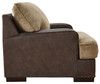 Alesbury Chocolate 2 Pc. Chair And A Half, Ottoman