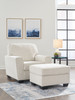 Cashton Snow 2 Pc. Chair, Ottoman