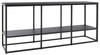 Yarlow Black Extra Large TV Stand Open Shelves