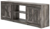 Wynnlow Gray 72" TV Stand W/Fireplace Option