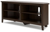 Camiburg Warm Brown Medium Corner TV Stand