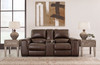 Alessandro Walnut Pwr Rec Loveseat/Con/Adj Hdrst