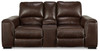 Alessandro Walnut Pwr Rec Loveseat/Con/Adj Hdrst