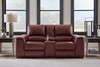 Alessandro Garnet Pwr Rec Loveseat/Con/Adj Hdrst