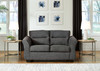 Miravel Gunmetal Loveseat