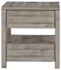 Naydell Gray Rectangular End Table