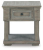Moreshire Bisque Rectangular End Table