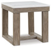 Loyaska Brown/ivory Square End Table