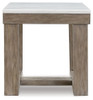 Loyaska Brown/ivory Square End Table