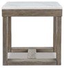 Loyaska Brown/ivory Square End Table