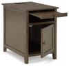 Treytown Grayish Brown Chair Side End Table