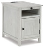 Treytown Antique White Chair Side End Table