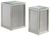 Traleena Silver Finish Nesting End Tables (Set of 2)