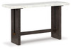 Burkhaus White/dark Brown Sofa Table