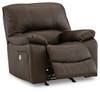 Leesworth Dark Brown Power Rocker Recliner