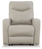 Ryversans Dove Gray Pwr Recliner / Adj Headrest