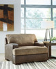 Alesbury Chocolate 4 Pc. Sofa, Loveseat, Chair And A Half, Ottoman