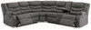 Partymate Slate 3 Pc. 2-Piece Reclining Sectional With Console, Rocker Recliner