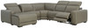 Correze Gray 5-Piece Power Reclining Sectional With Laf Back Chaise
