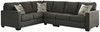 Lucina Charcoal 3-Piece Sectional