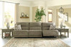 Lubec Taupe 3-Piece Reclining Sofa